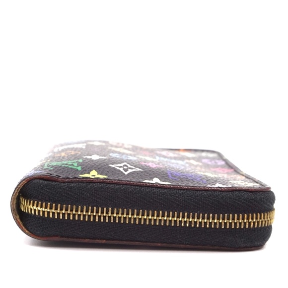 Monogram Square Zip Around Card Holder Case Wallet - Picture 4 of 12